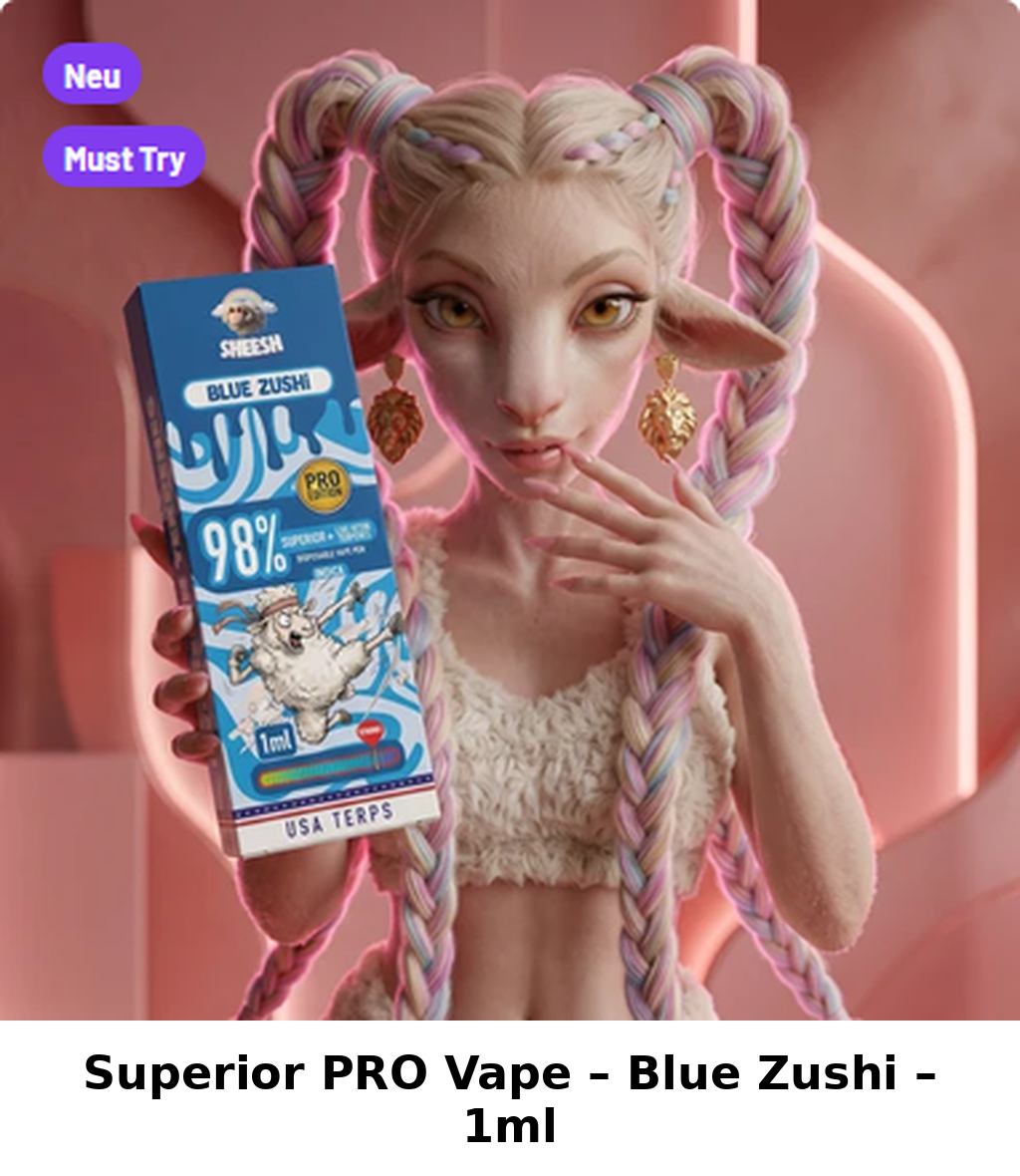 Sheesh 1ml Vape – Blue Zushi