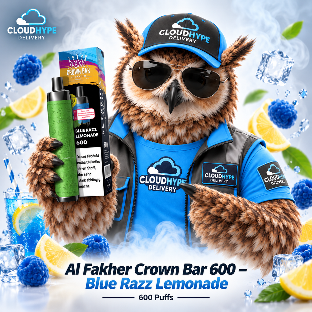 Al Fakher Crown Bar 600 - Blue Razz Lemonade