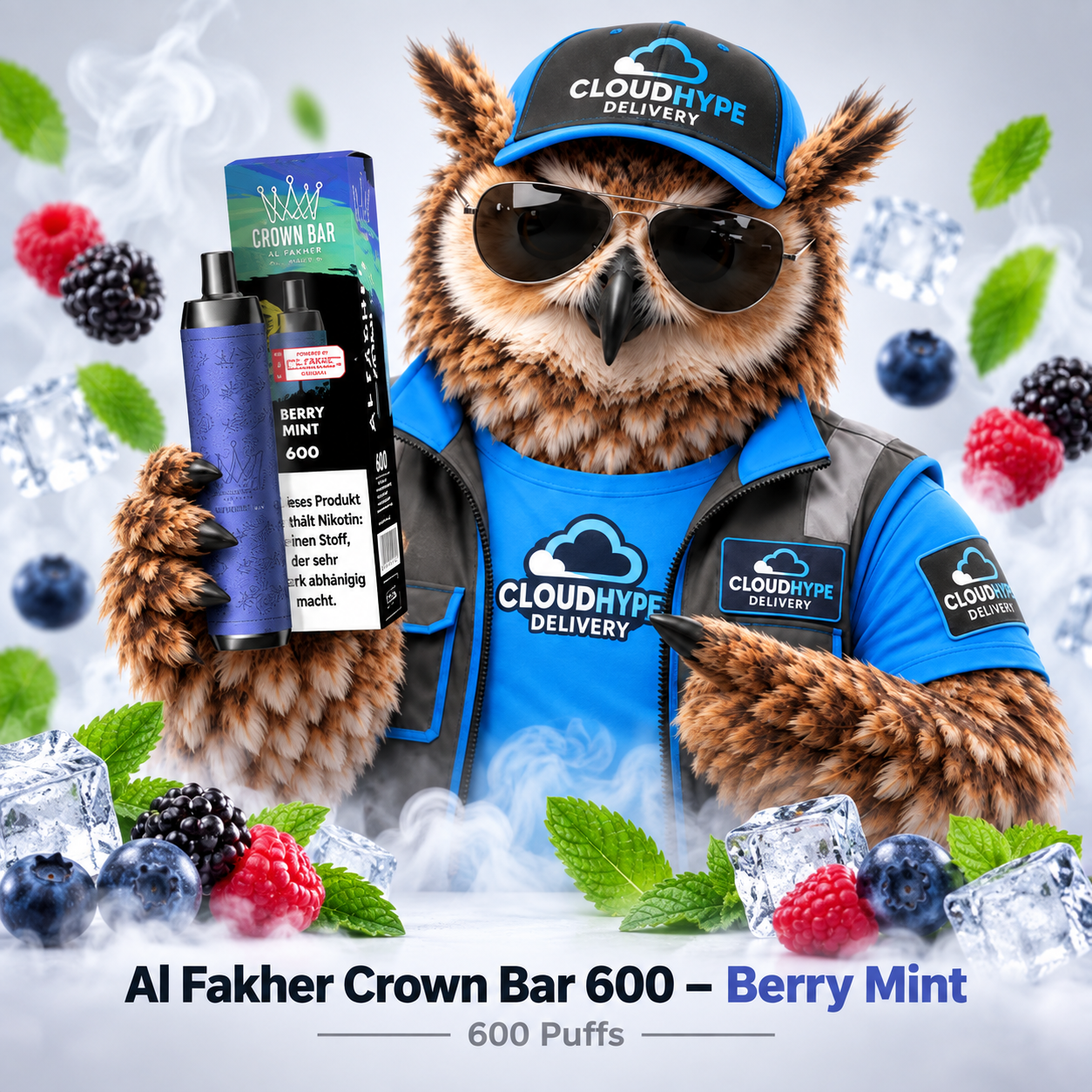 Al Fakher Crown Bar 600 - Berry Mint
