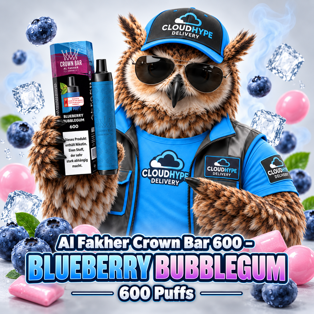Al Fakher Crown Bar 600 - Blueberry Bubblegum