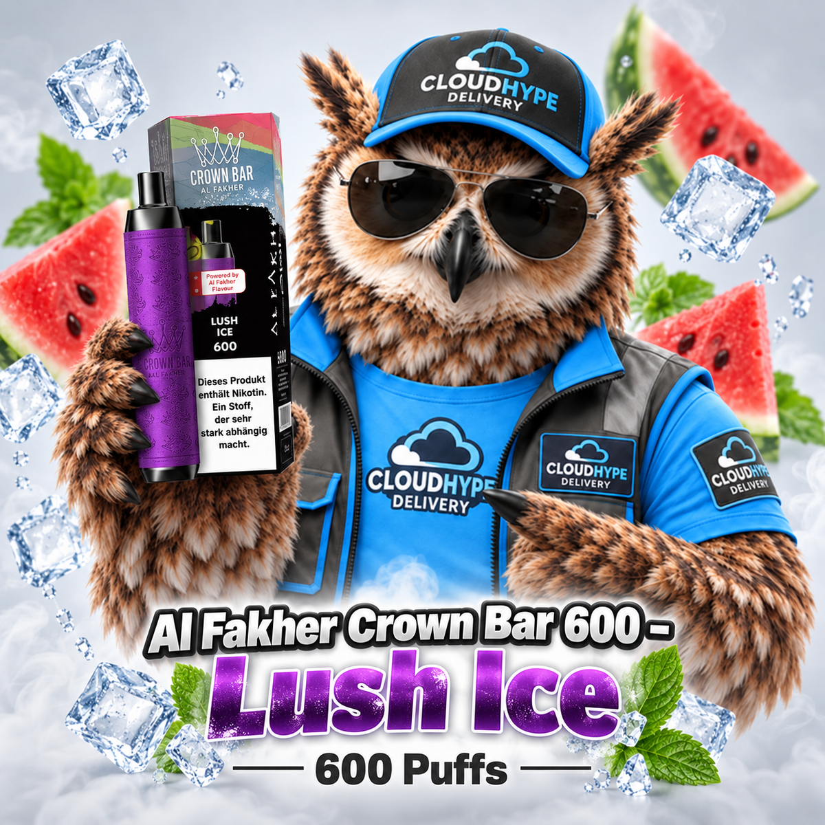 Al Fakher Crown Bar 600 - Lush Ice