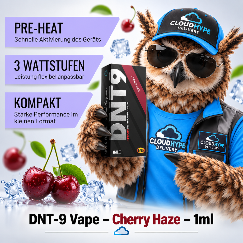 DNT-9 Vape – Cherry Haze – 1ml