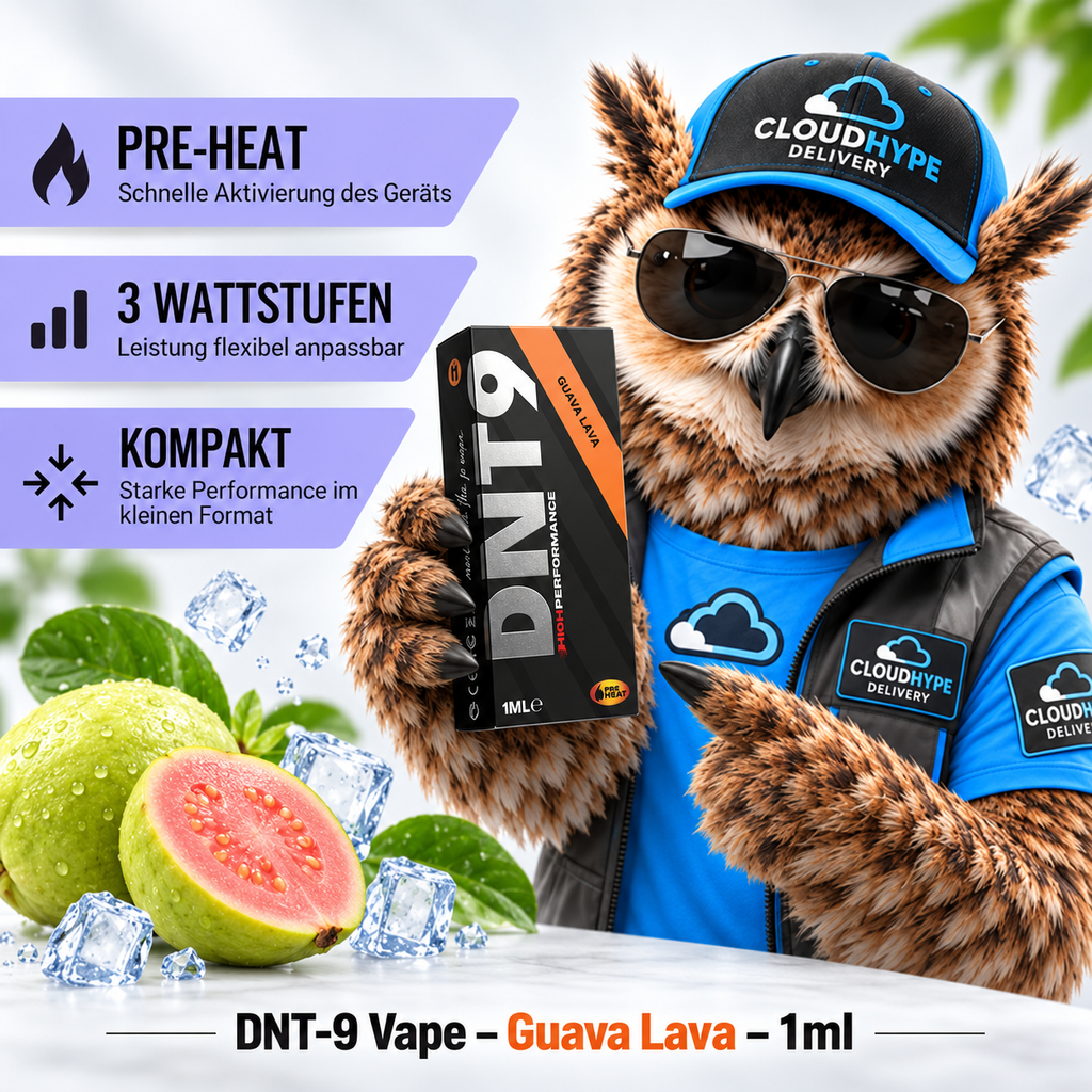 DNT-9 Vape – Guava Lava – 1ml