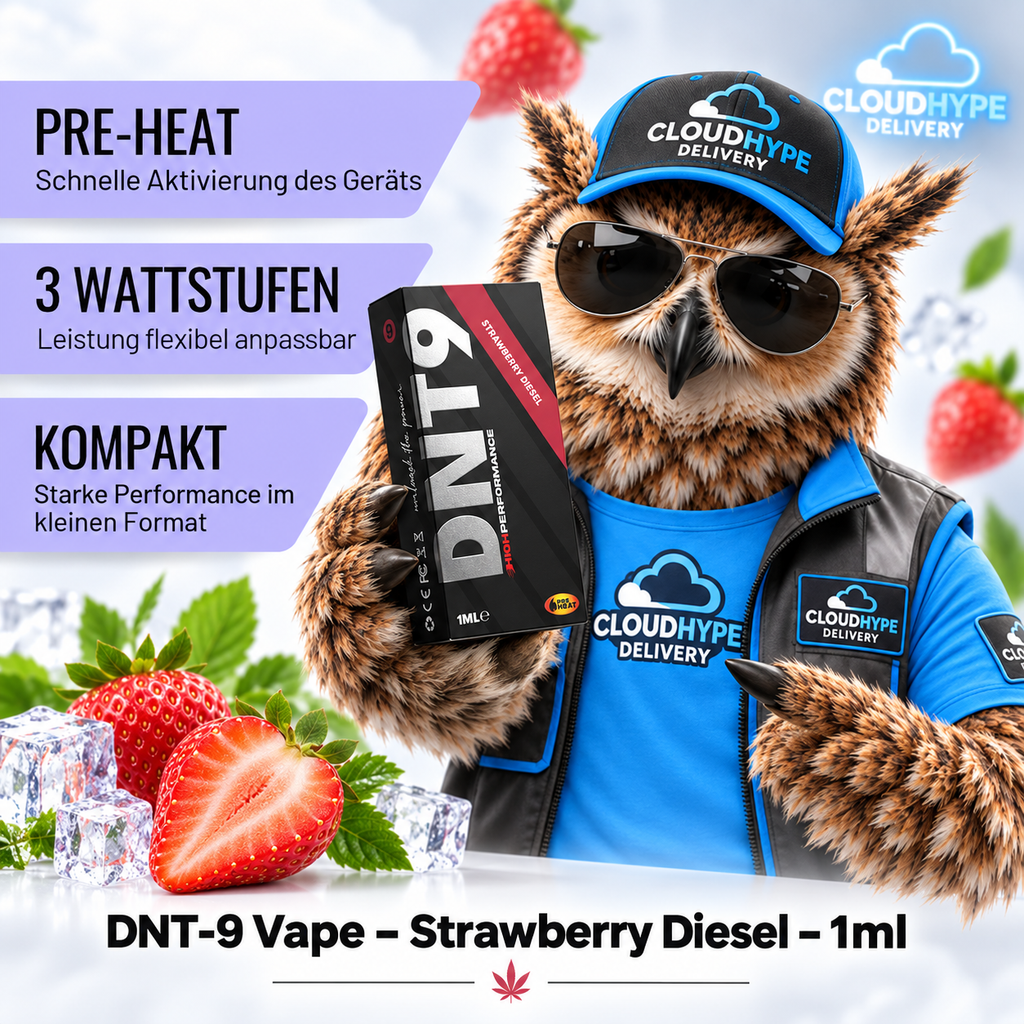 DNT-9 Vape – Strawberry Diesel – 1ml