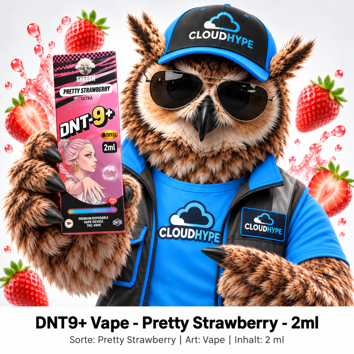 DNT-9+ Vape – Pretty Strawberry – 2ml