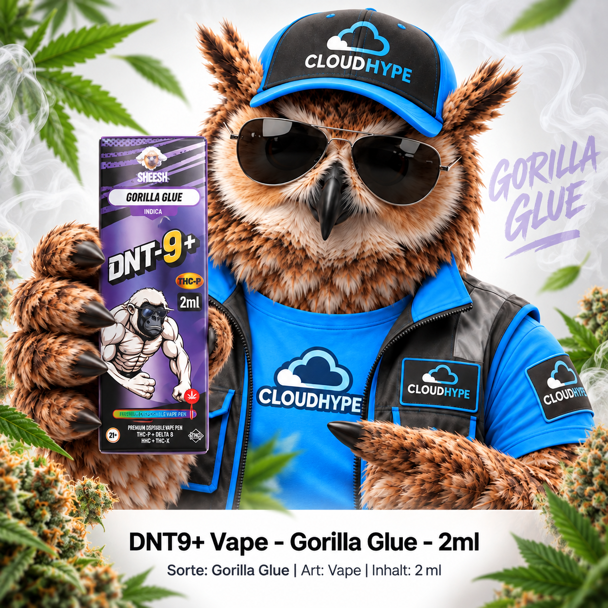 DNT-9+ Vape – Gorilla Glue – 2ml
