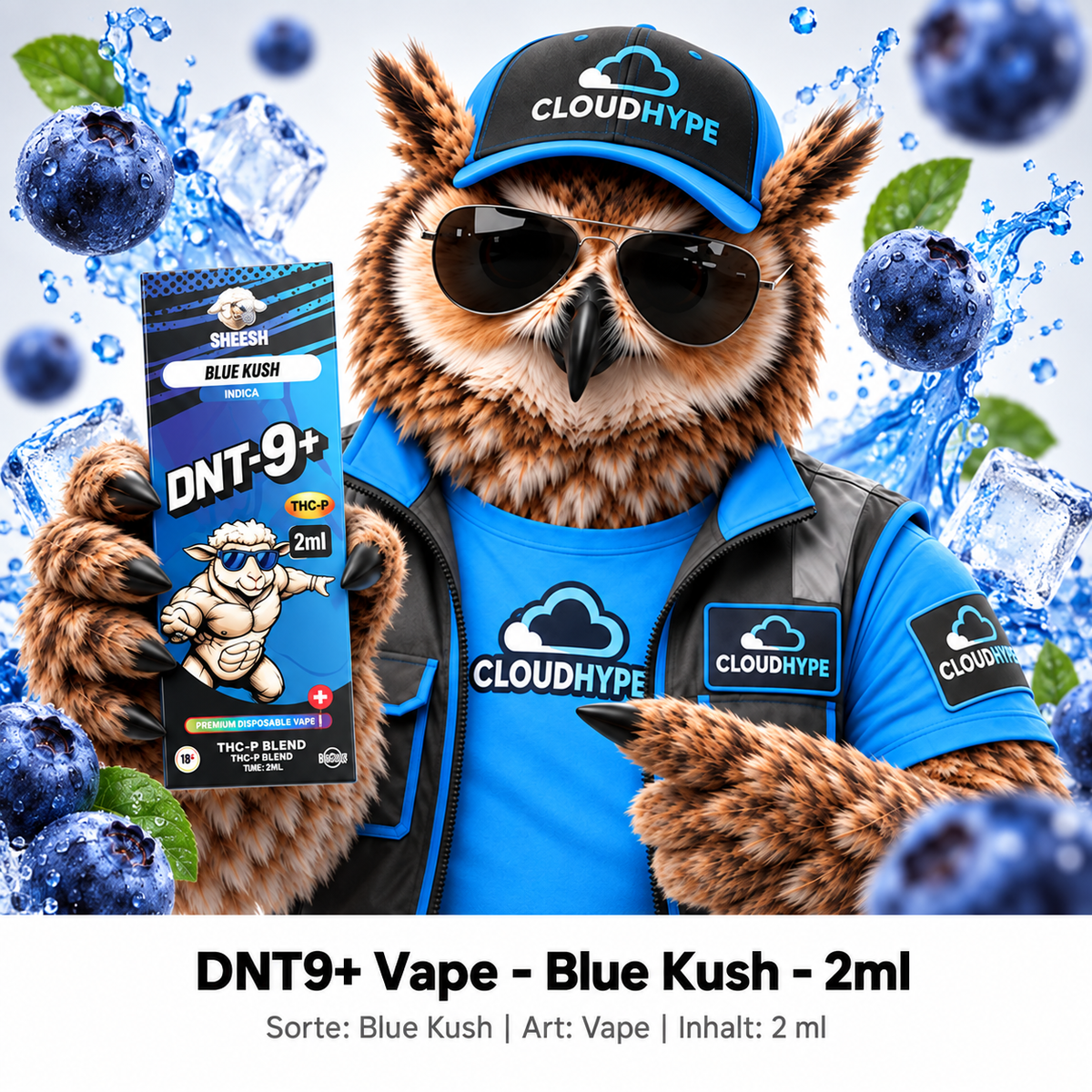 DNT-9+ Vape – Blue Kush – 2ml