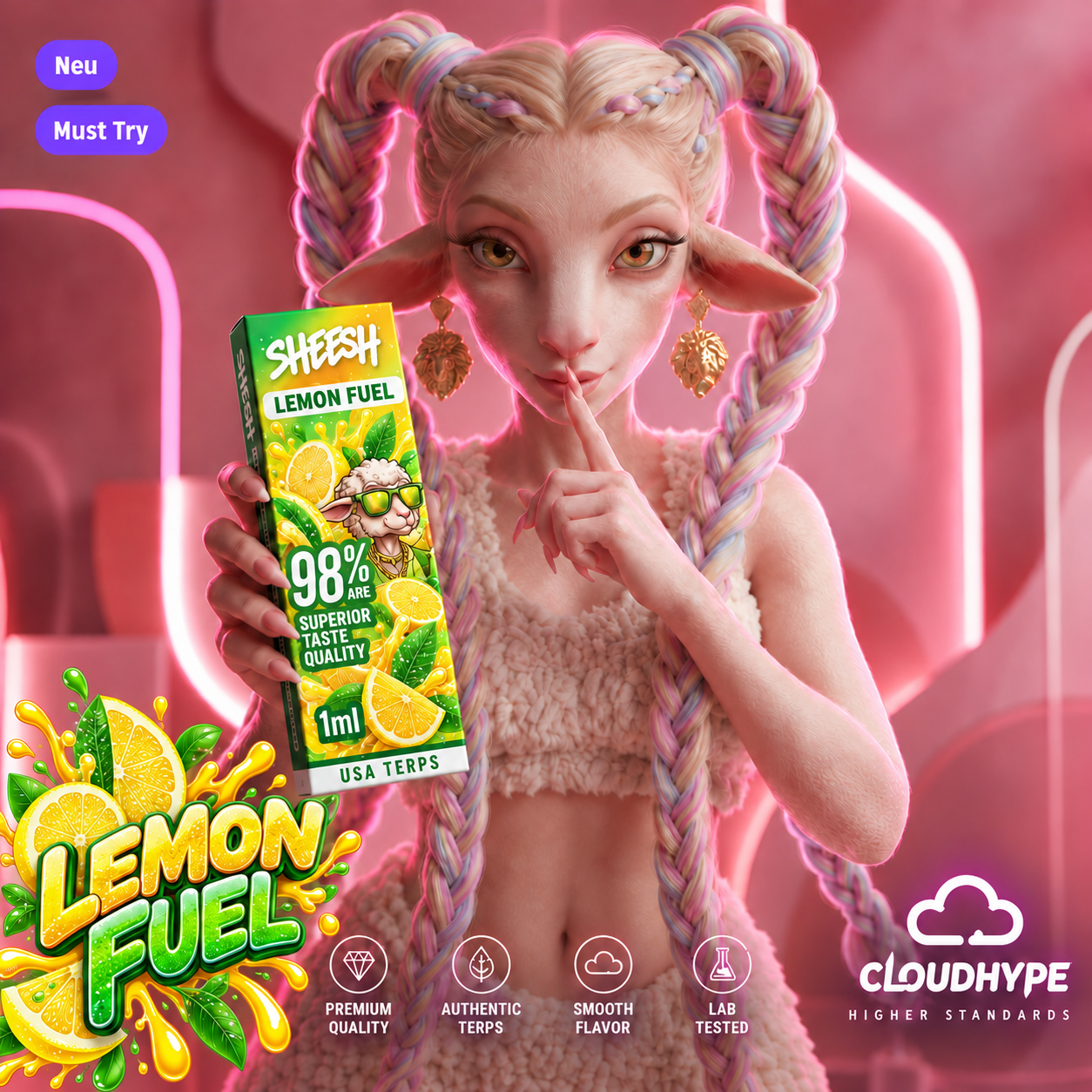 Sheesh 1ml Vape – Lemon Fuel