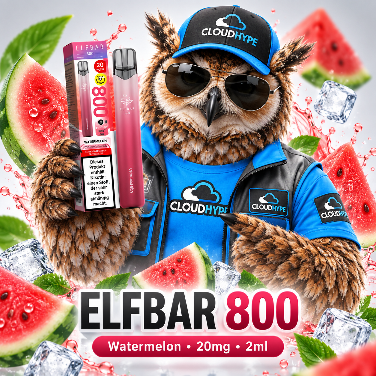 ELFBAR 800 – Watermelon – 20mg