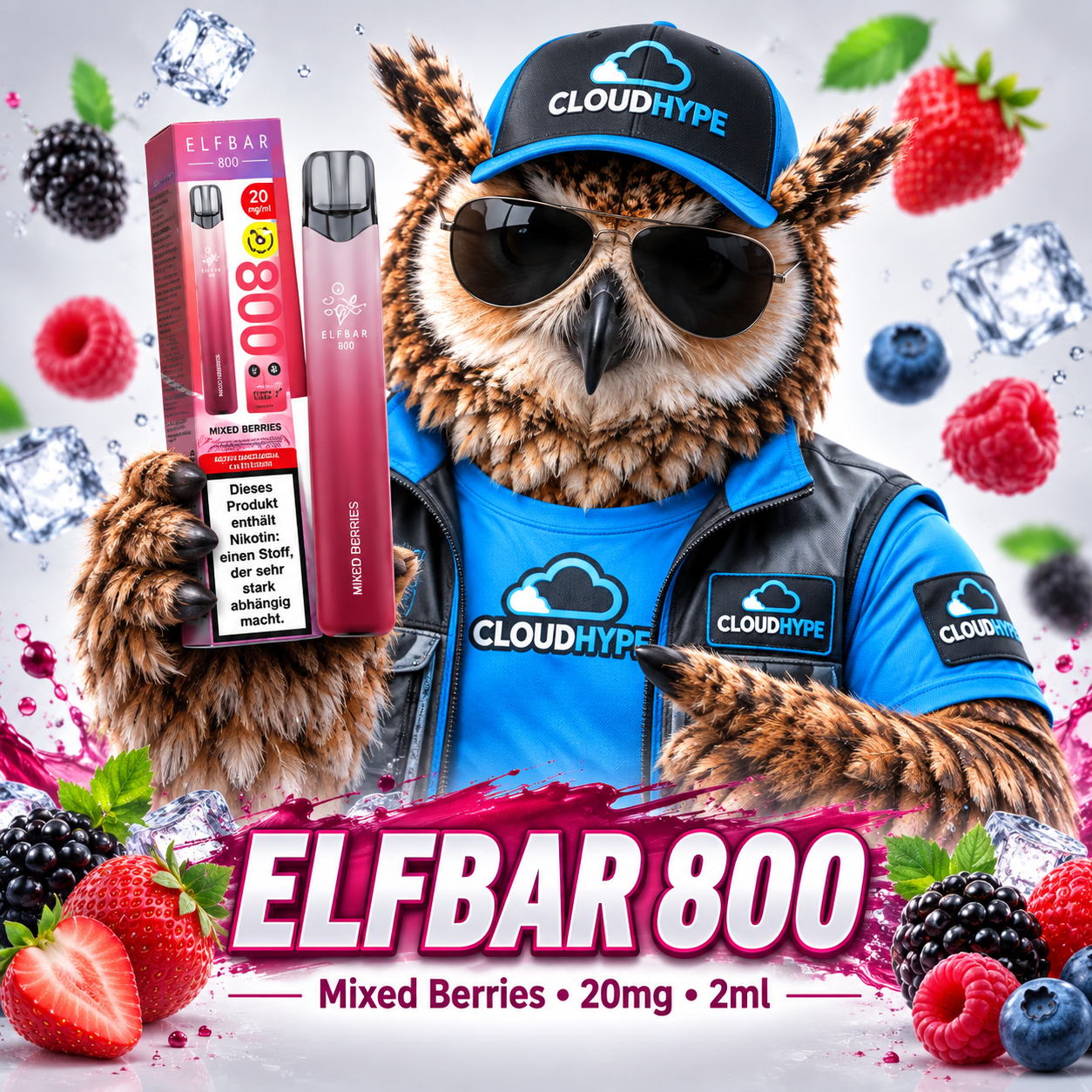 ELFBAR 800 – Mixed Berries – 20mg