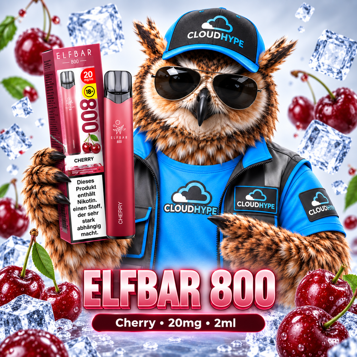 ELFBAR 800 – Cherry – 20mg