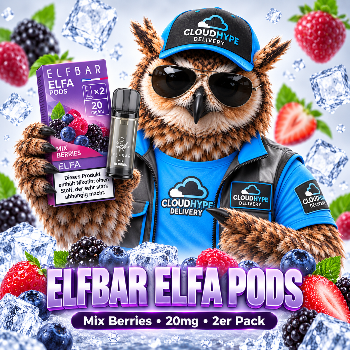 ELFBAR ELFA Pods – Mix Berries – 20mg – 2er Pack