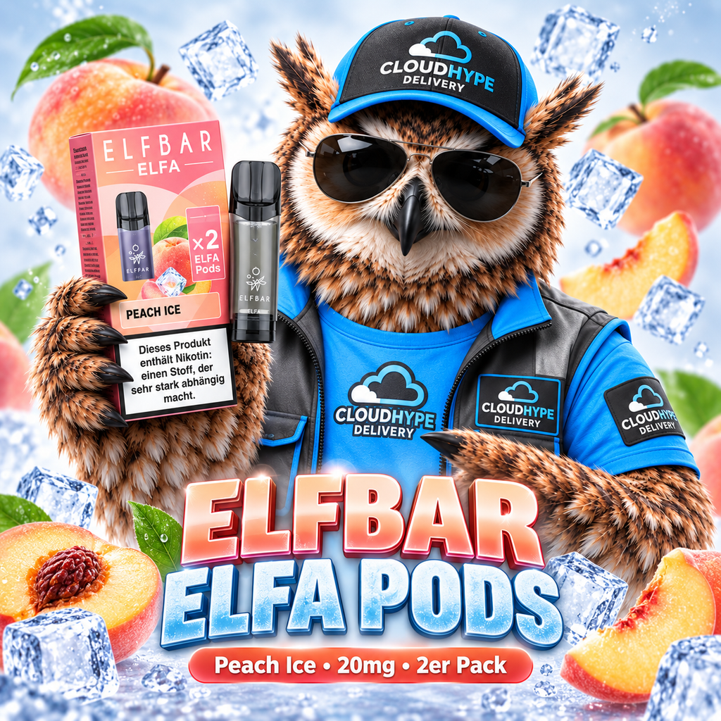 ELFBAR ELFA Pods – Peach Ice / Juicy Peach – 20mg – 2er Pack