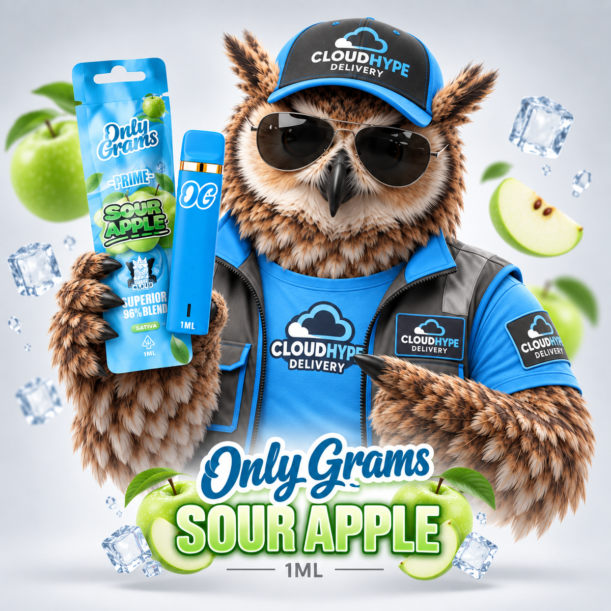 Only Grams Sour Apple 1ML