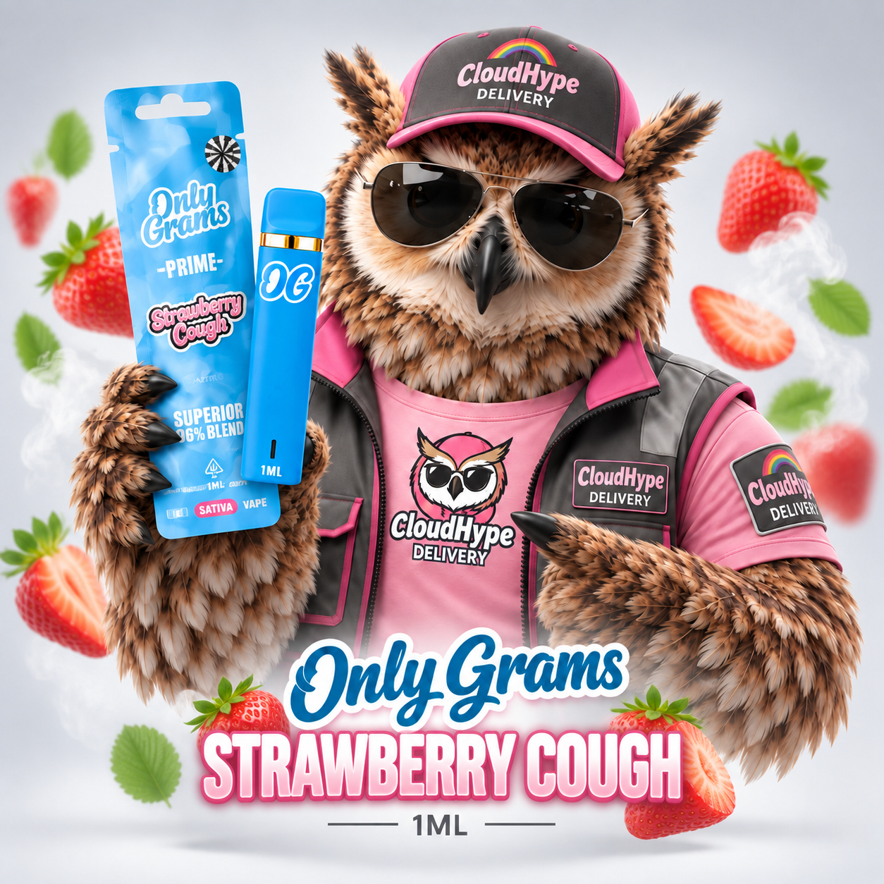 Only Grams Strawberry Cough 1ML