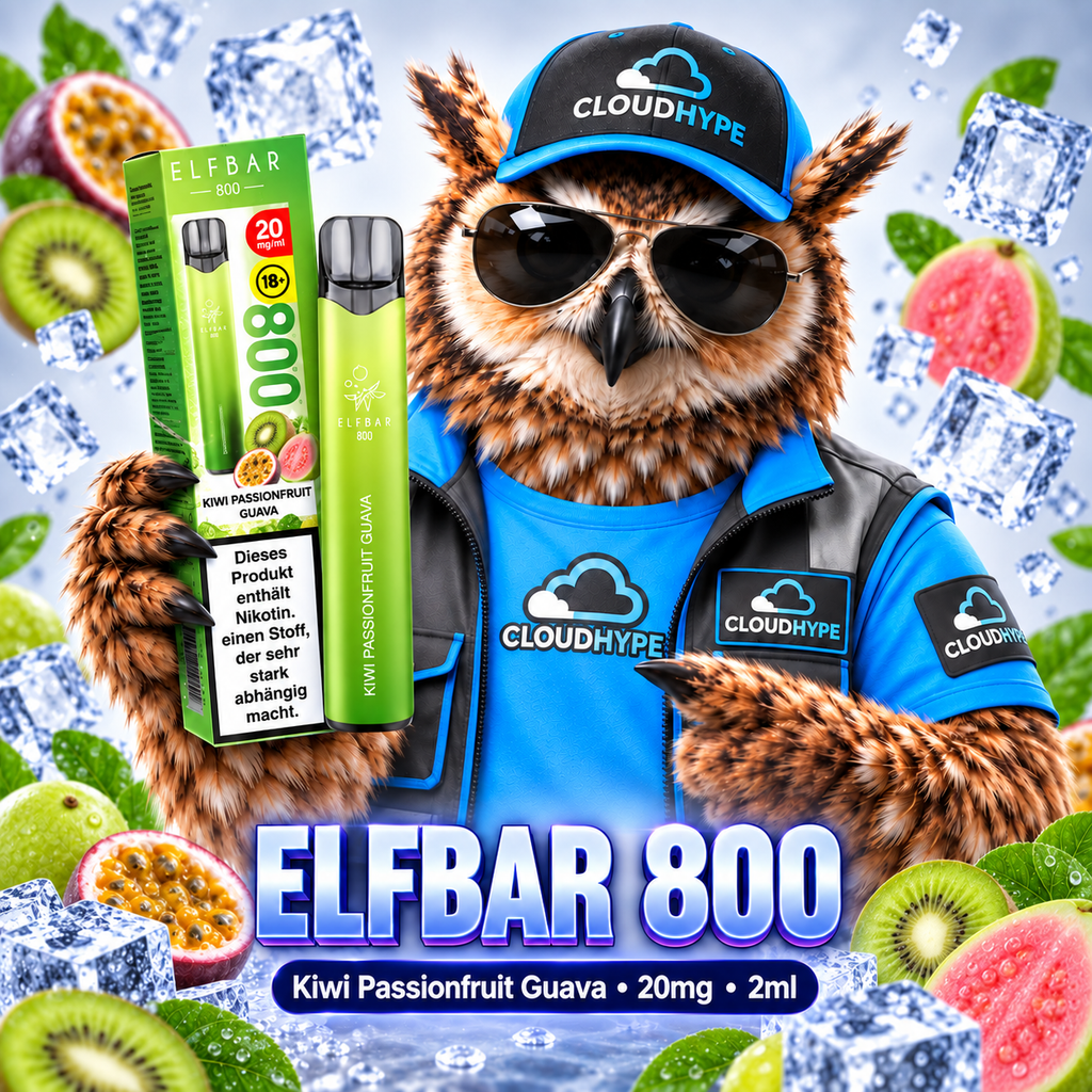 ELFBAR 800 – Kiwi Passion Fruit Guava – 20mg